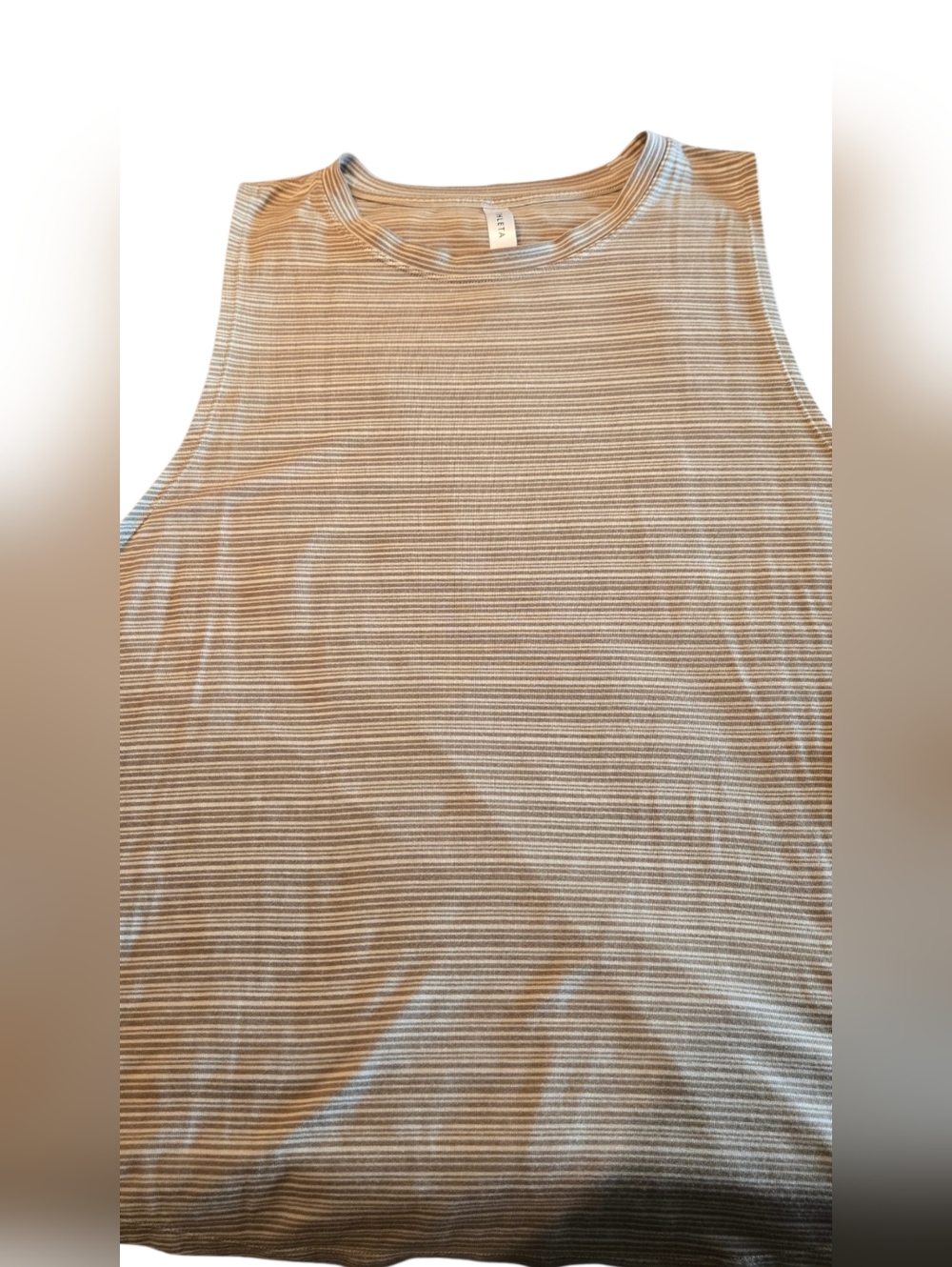 Athleta Cloudlight Striped Muscle Tank M Size large